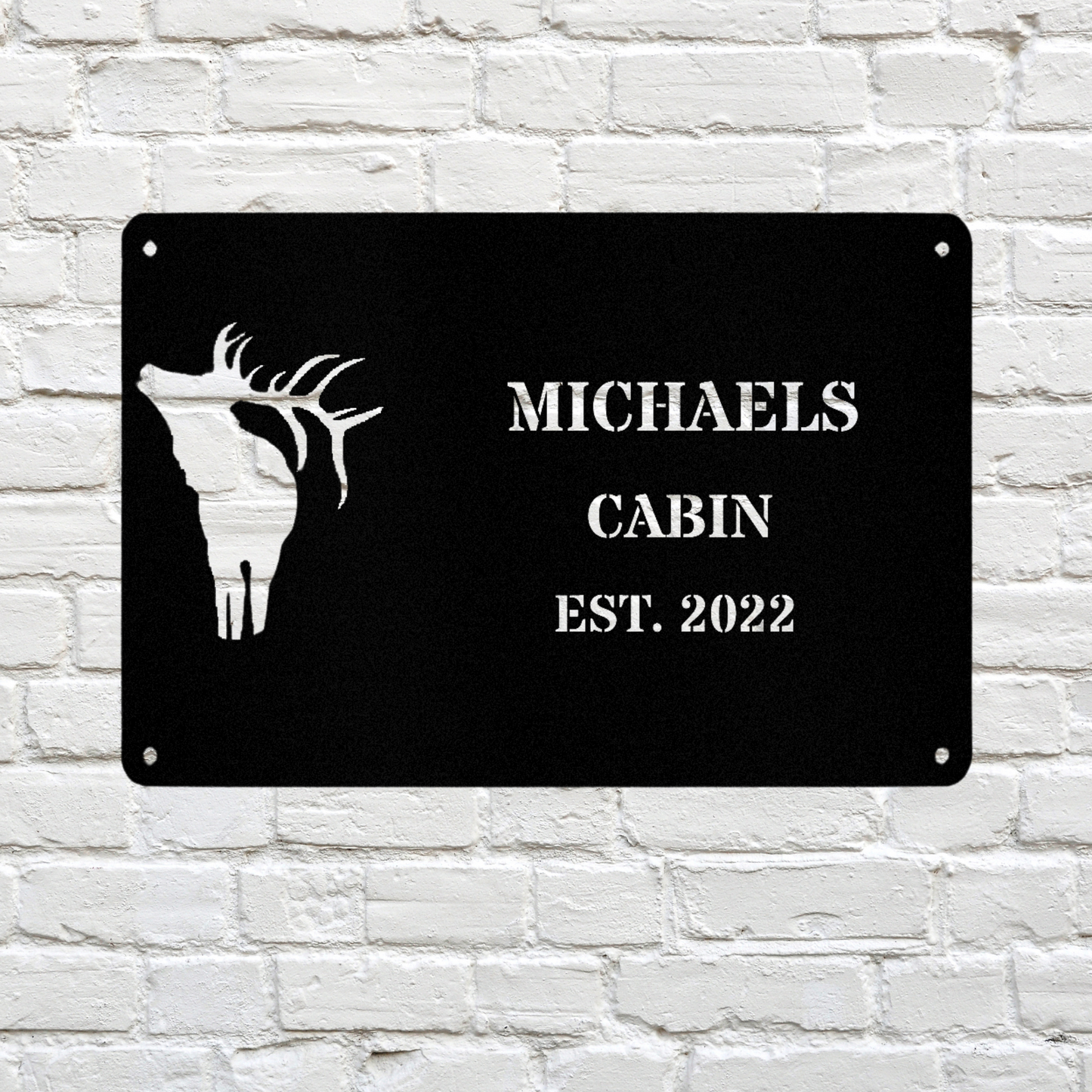 Custom Cabin Wall Metal Sign, Rustic Cabin Decor, Personalized Metal Wall Art, Mountain Home Decorations, Cabin Living Room Gifts