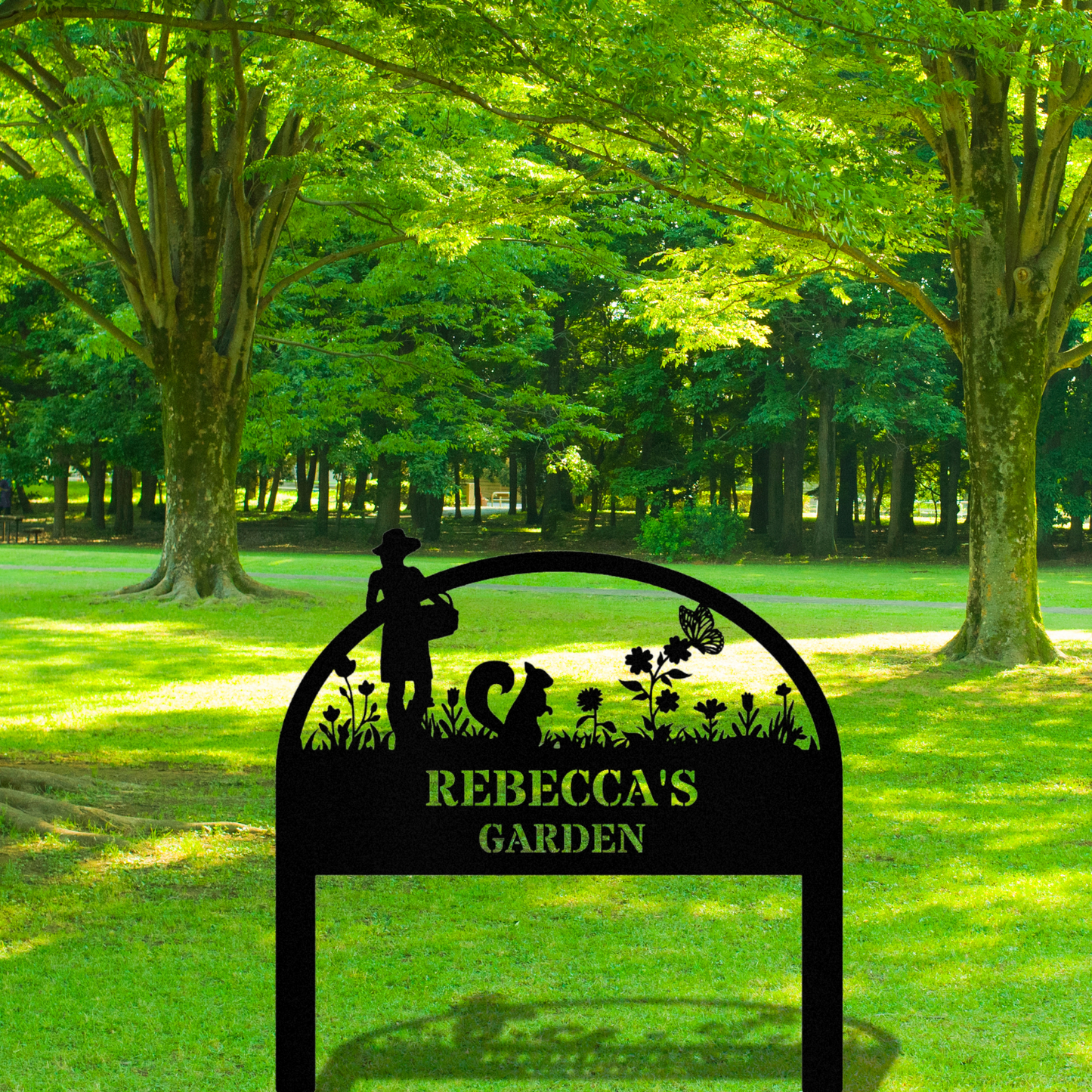 Personalized Garden Stake Sign, Customized Garden Metal Sign Decor, Address Signage, House Address Stake, Gardener Decor, Metal Yard Decor