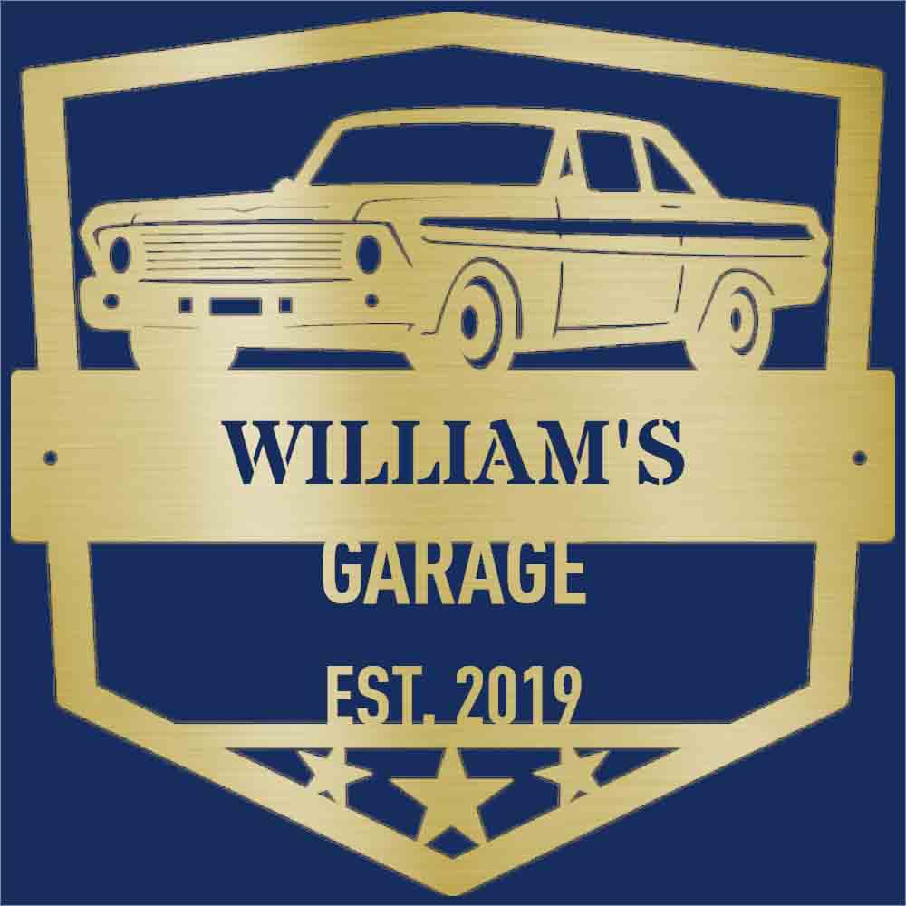 Personalized Garage Metal Sign, Vintage Car Metal Sign, Father's Day Gift, Auto Shop MEtal Sign, Mechanic Gift