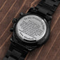Stepped Up Dad Watch, Wedding Gift for Stepdad, Gift from Stepdaughter, Custom Watch from Bonus Daughter, Christmas or Birthday Gift for Bonus Dad