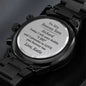 Custom Stepson Watch, Wedding Gift For Bonus Son, Gift From Step Mom, Personalized Watch for Bonus Son