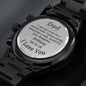 Custom Name Dad Wedding Watch, Dad Wedding Gift From Daughter, Wedding Day Gift, Parent Gift, Personalized Wedding Watch