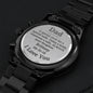 Custom Name Dad Wedding Watch, Dad Wedding Gift From Daughter, Wedding Day Gift, Parent Gift, Personalized Wedding Watch