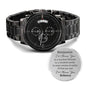Anniversary Watch Gift, Engraved Watch for Men, Gift for Husband To Be or Fiance, Personalized I'd Choose You Watch, Wedding Gift