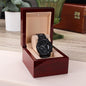 4 Years Anniversary Gift, Personalized Wedding Anniversary Watch Gift, Husband or Boyfriend Gift, Engraved Watch Gift