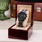 Custom Bonus Son Wedding Watch, Gift For Son In Law on Wedding Day, Personalized Wedding Watch for Bonus Son