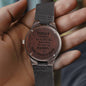 Custom Bonus Son Wooden Watch, Wedding Gift For Son In Law, Personalized Wedding Watch
