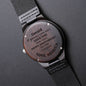 Personalized Anniversary Wooden Watch Gift, 5 Years Anniversary Gift, Husband or Boyfriend Gift, Engraved Wooden Watch Gift