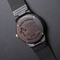To My Godson Men's Wooden Watch, Personalized Engraved Godson Watch from Godmother, Godson Birthday Gift, Godson Custom Gift