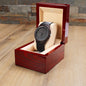 Custom Bonus Son Wooden Watch, Wedding Gift For Son In Law, Personalized Wedding Watch