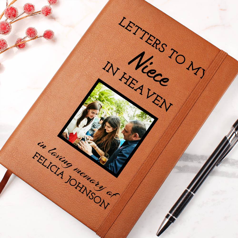 Loss of Niece Photo Memorial Journal, Niece In Heaven Gift, Niece Remembrance Picture Journal, Sympathy Gift, Grief Journal Letters to Niece