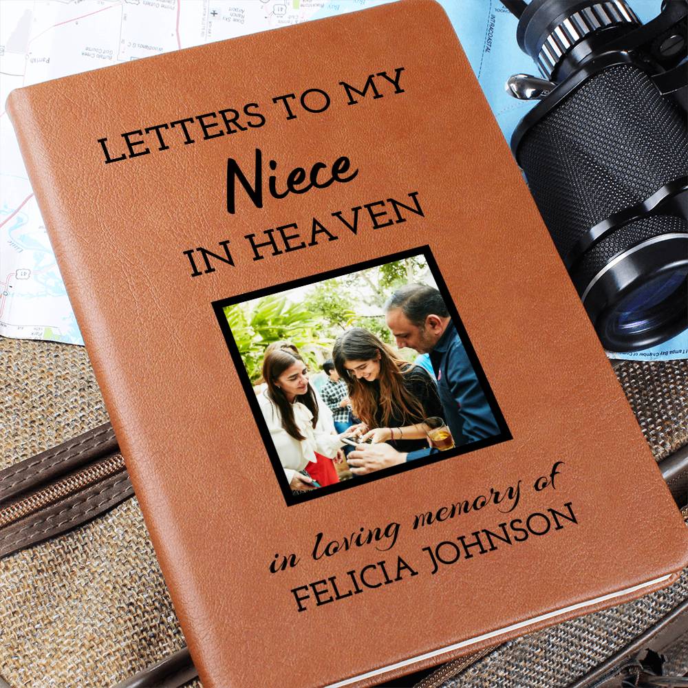 Loss of Niece Photo Memorial Journal, Niece In Heaven Gift, Niece Remembrance Picture Journal, Sympathy Gift, Grief Journal Letters to Niece