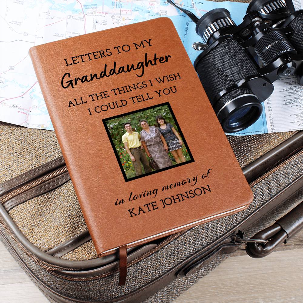 Granddaughter Remembrance Photo Journal, Granddaughter In Heaven Gift, Loss of Granddaughter Memorial Photo Journal, Sympathy Gift, Grief Journal Letters