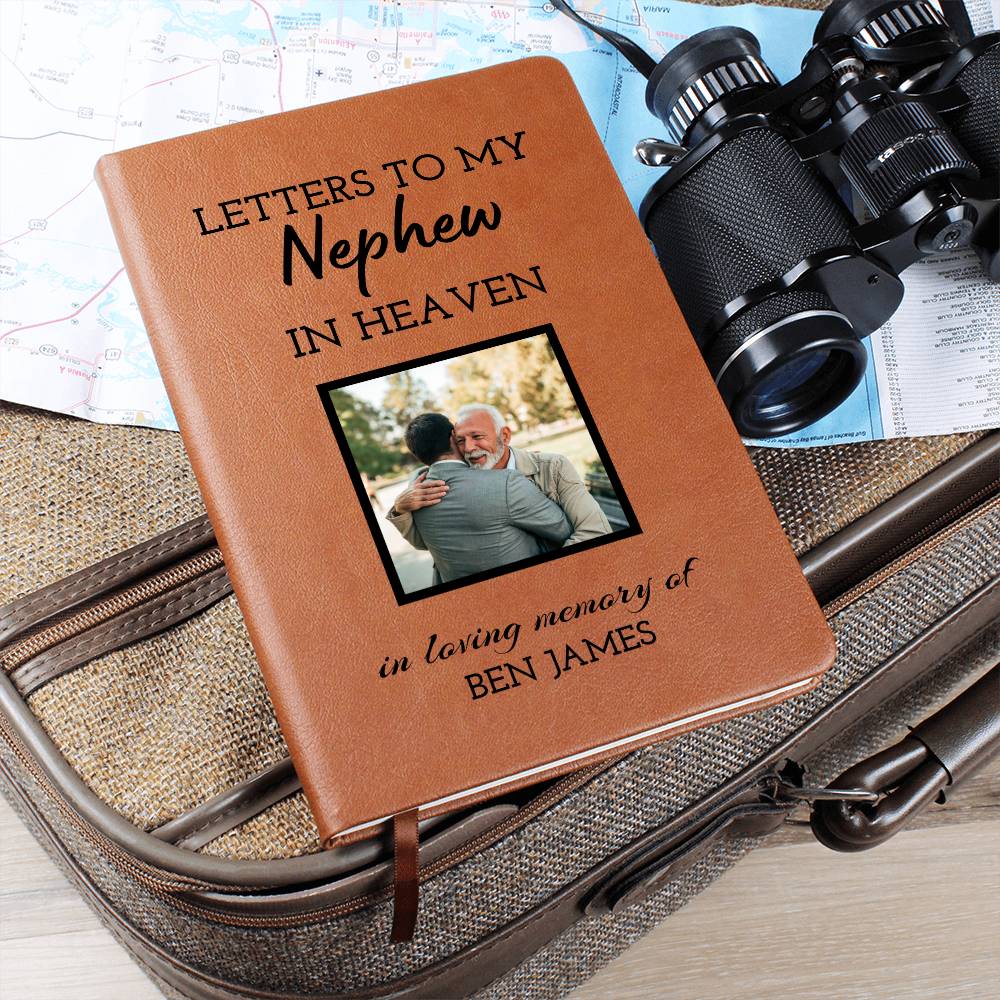 Loss of Nephew Photo Memorial Journal, Nephew In Heaven Gift, Nephew Remembrance Picture Journal, Sympathy Gift, Grief Journal Letters to Nephew