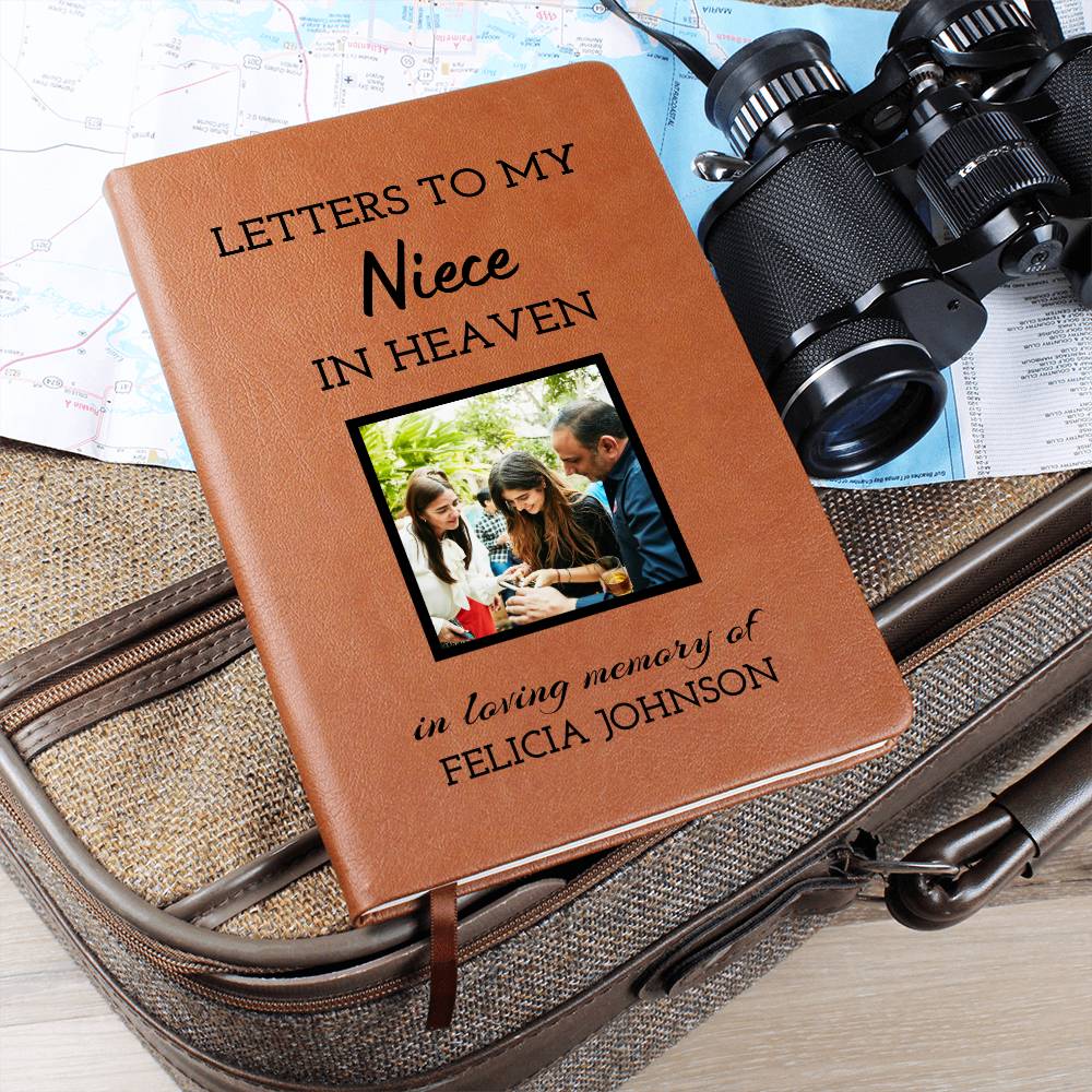 Loss of Niece Photo Memorial Journal, Niece In Heaven Gift, Niece Remembrance Picture Journal, Sympathy Gift, Grief Journal Letters to Niece