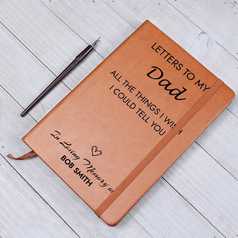 Loss of Dad Memorial Journal, Father In Heaven Gift, Dad Remembrance Journal, Sympathy Gift for Loss Of Father, Grief Journal Letters to Dad