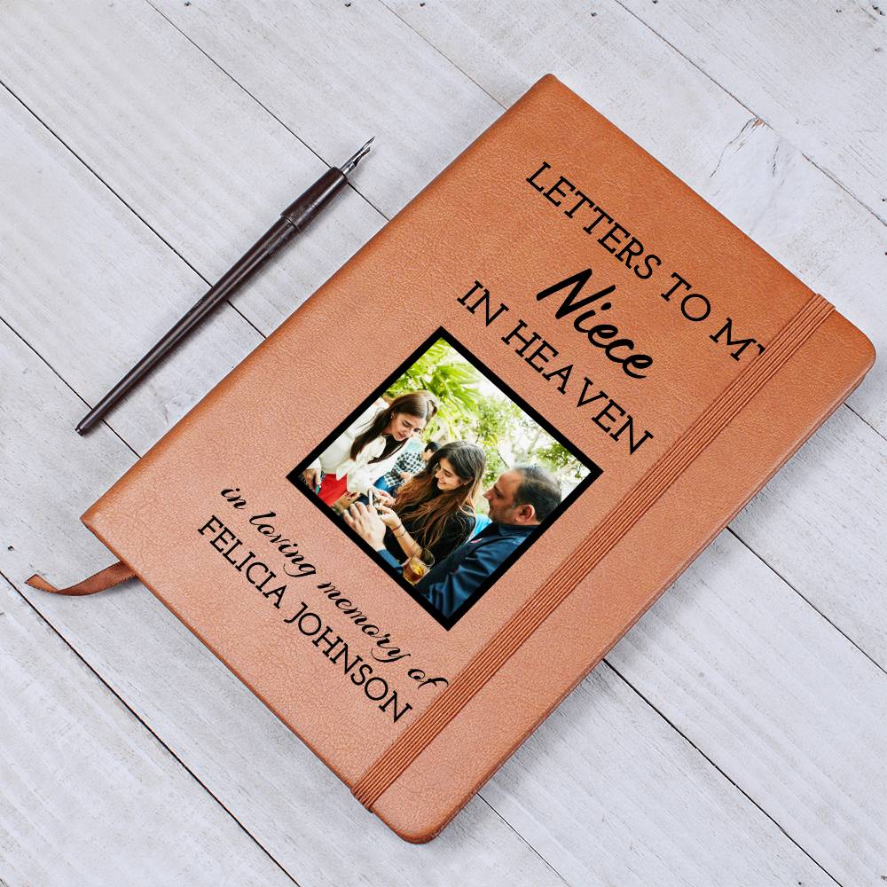 Loss of Niece Photo Memorial Journal, Niece In Heaven Gift, Niece Remembrance Picture Journal, Sympathy Gift, Grief Journal Letters to Niece
