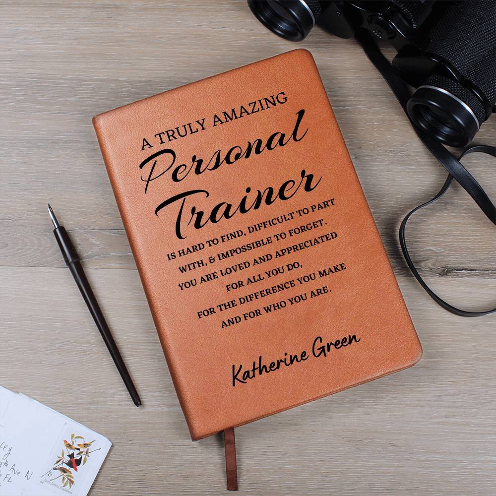 Personalized Personal Trainer Journal, Difference Maker Journal, Custom Name Leather Journal, Gift For a Personal Trainer, Appreciation Gift, Birthday Gift