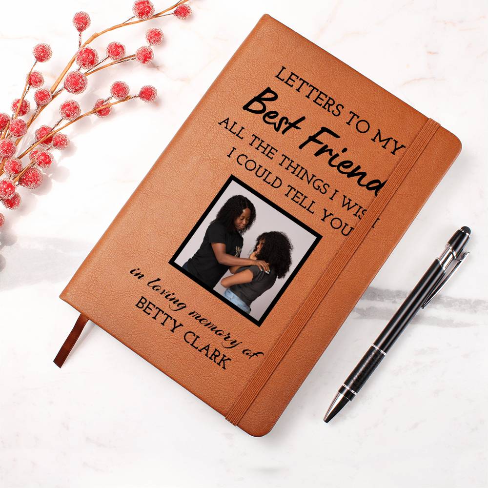 Loss of Best Friend Photo Memorial Journal, Bestie In Heaven Gift, Best Friend Remembrance Photo Journal, Sympathy Gift, Grief Journal
