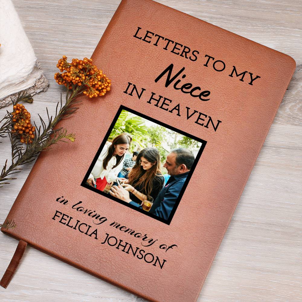 Loss of Niece Photo Memorial Journal, Niece In Heaven Gift, Niece Remembrance Picture Journal, Sympathy Gift, Grief Journal Letters to Niece