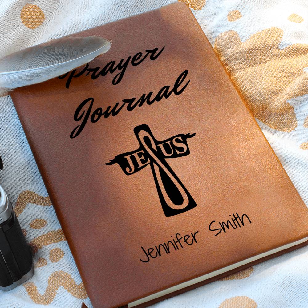 Customized Prayer Journal Notebook, Personalized Leather Prayer Journal, Cross Prayer Journal, Christin Gifts, Bible study Notebook, Religious Gifts
