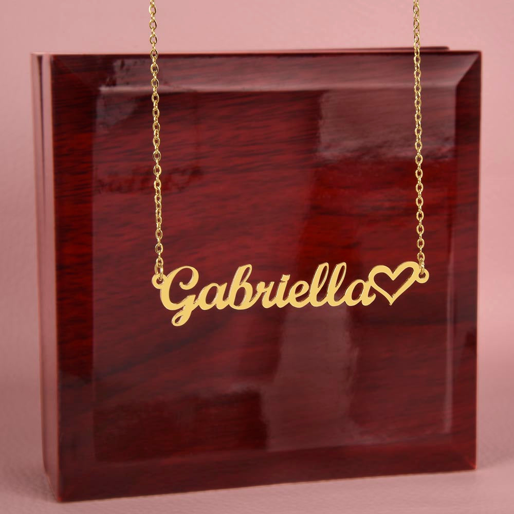 Personalized Registered Nurse Necklace, Difference Maker Heart Necklace Gift, Custom Name Necklace, Gift for a Registered Nurse, Appreciation Gift
