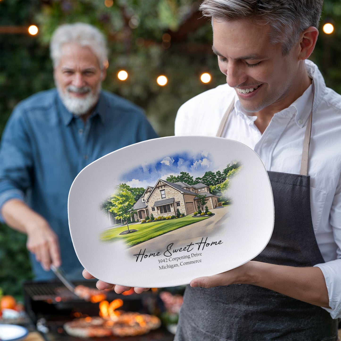 Custom Home Portrait Decorative Ceramic Plate