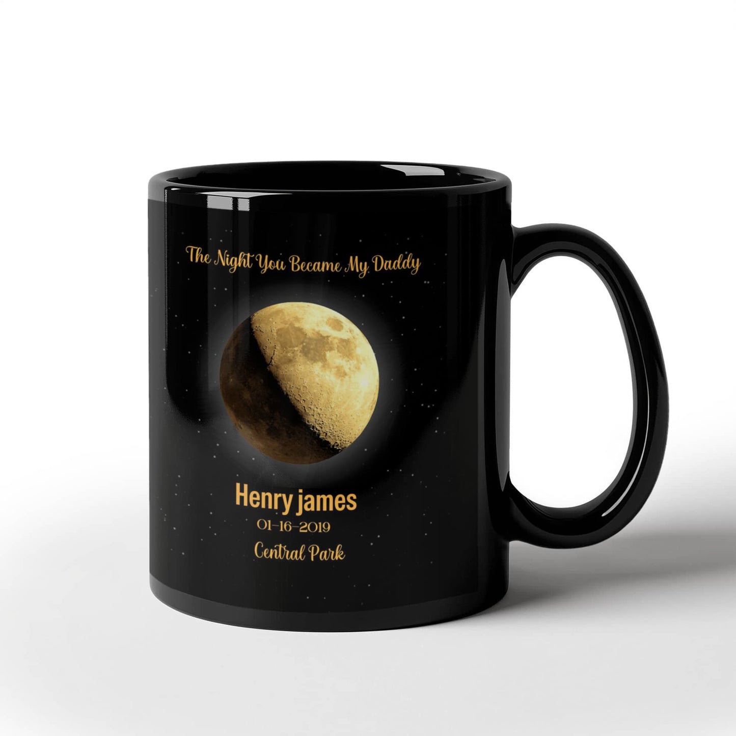 Personalized Moon Phase Birthday Mug