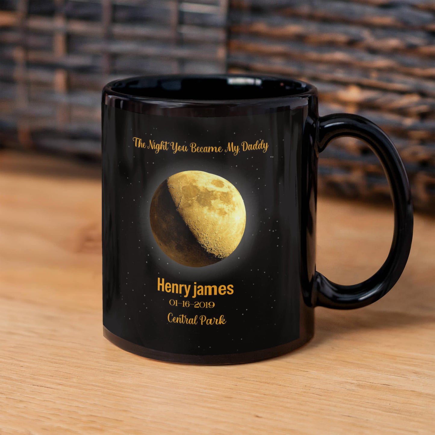 Personalized Moon Phase Birthday Mug