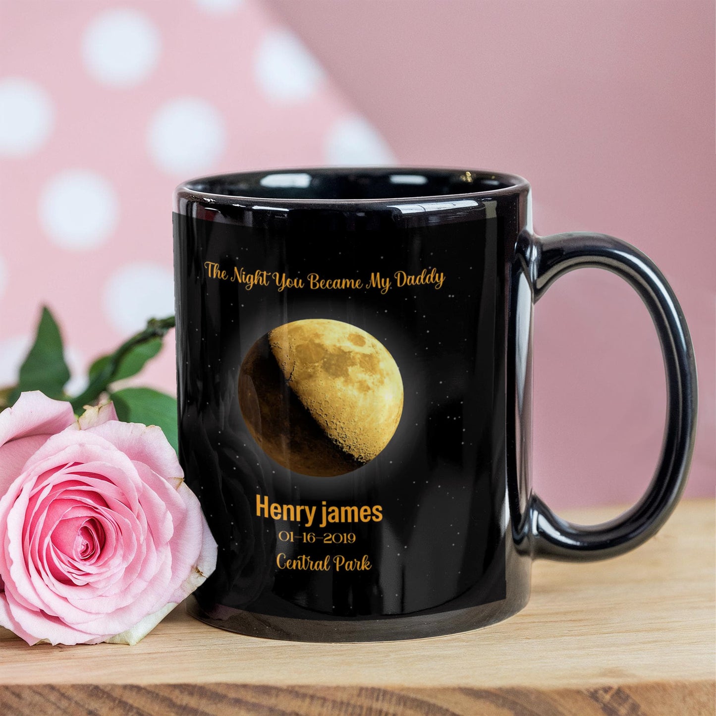 Personalized Moon Phase Birthday Mug