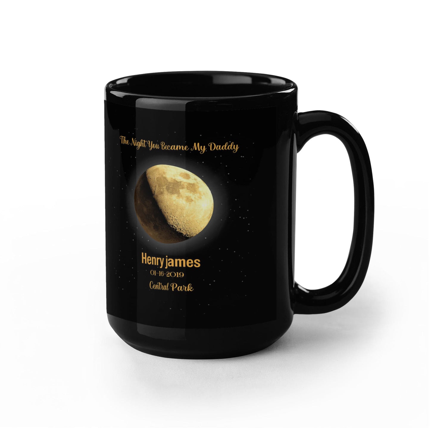 Personalized Moon Phase Birthday Mug