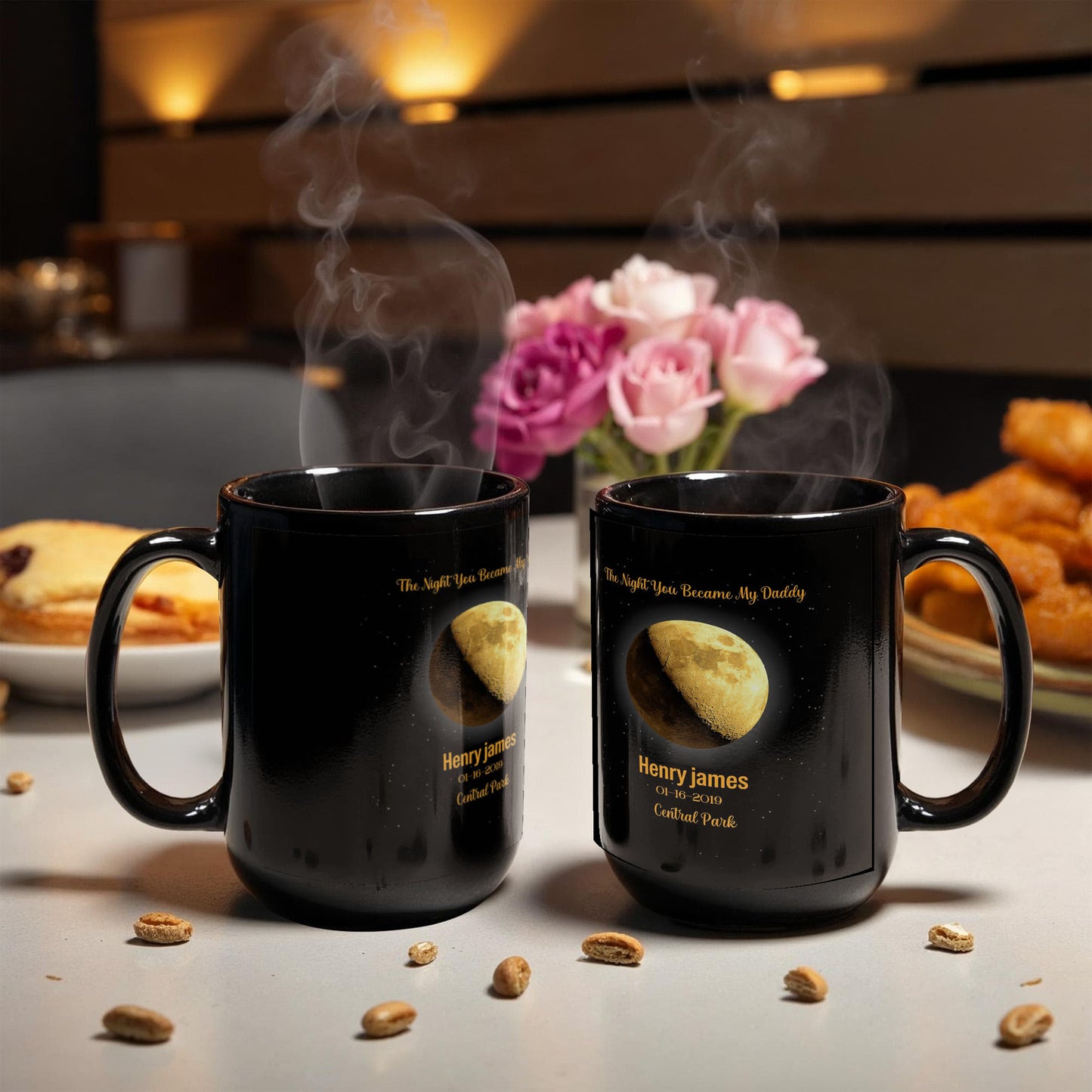 Personalized Moon Phase Birthday Mug