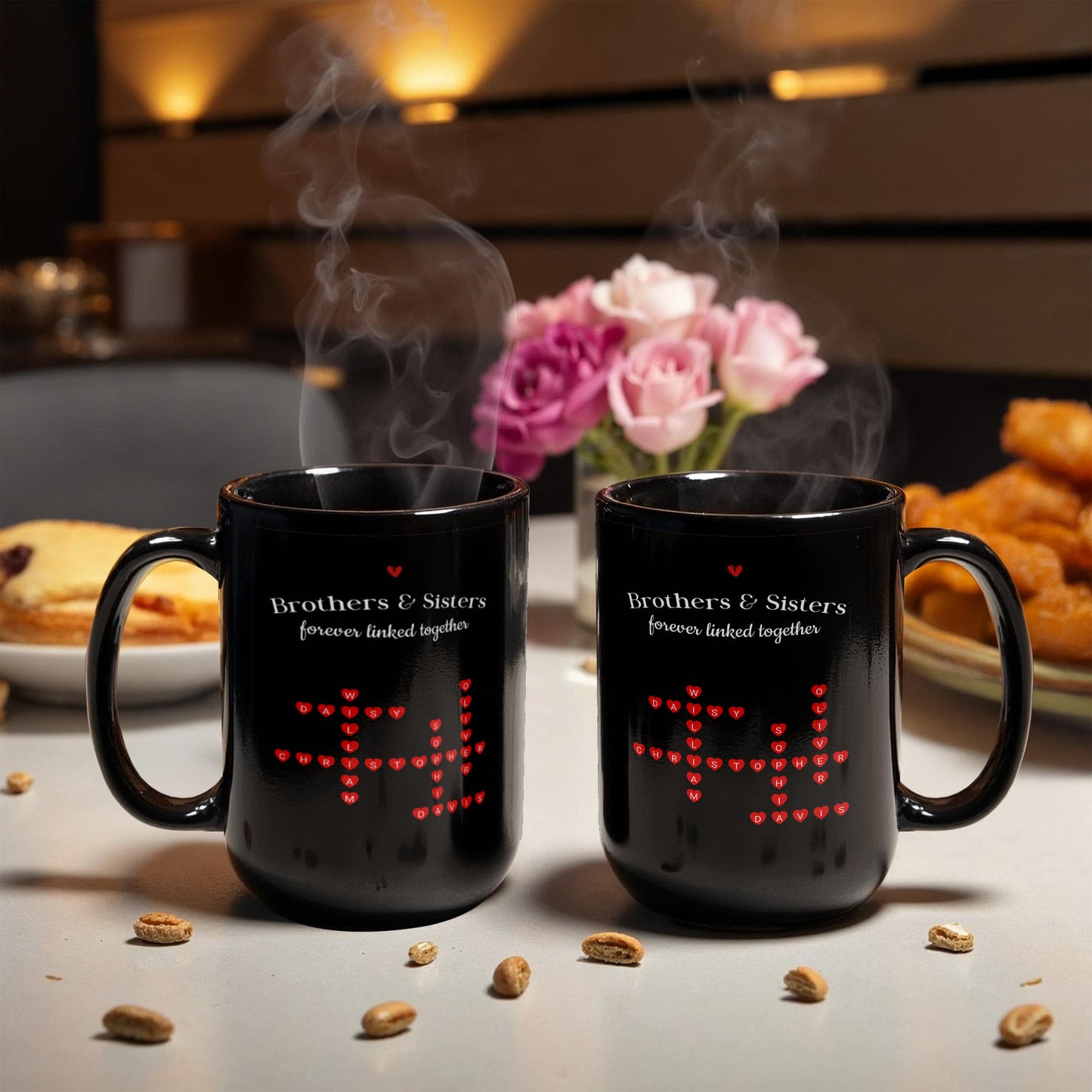 Brothers and Sister Crossword Mug
