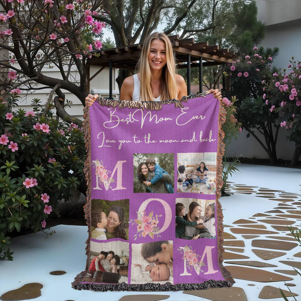 Custom Photos Blanket for Mother,Mothers Day Gift,Mother's Day Photos Blanket for Grandmother,Gifts for Mom,Gifts for mother,Newly Mom Gifts