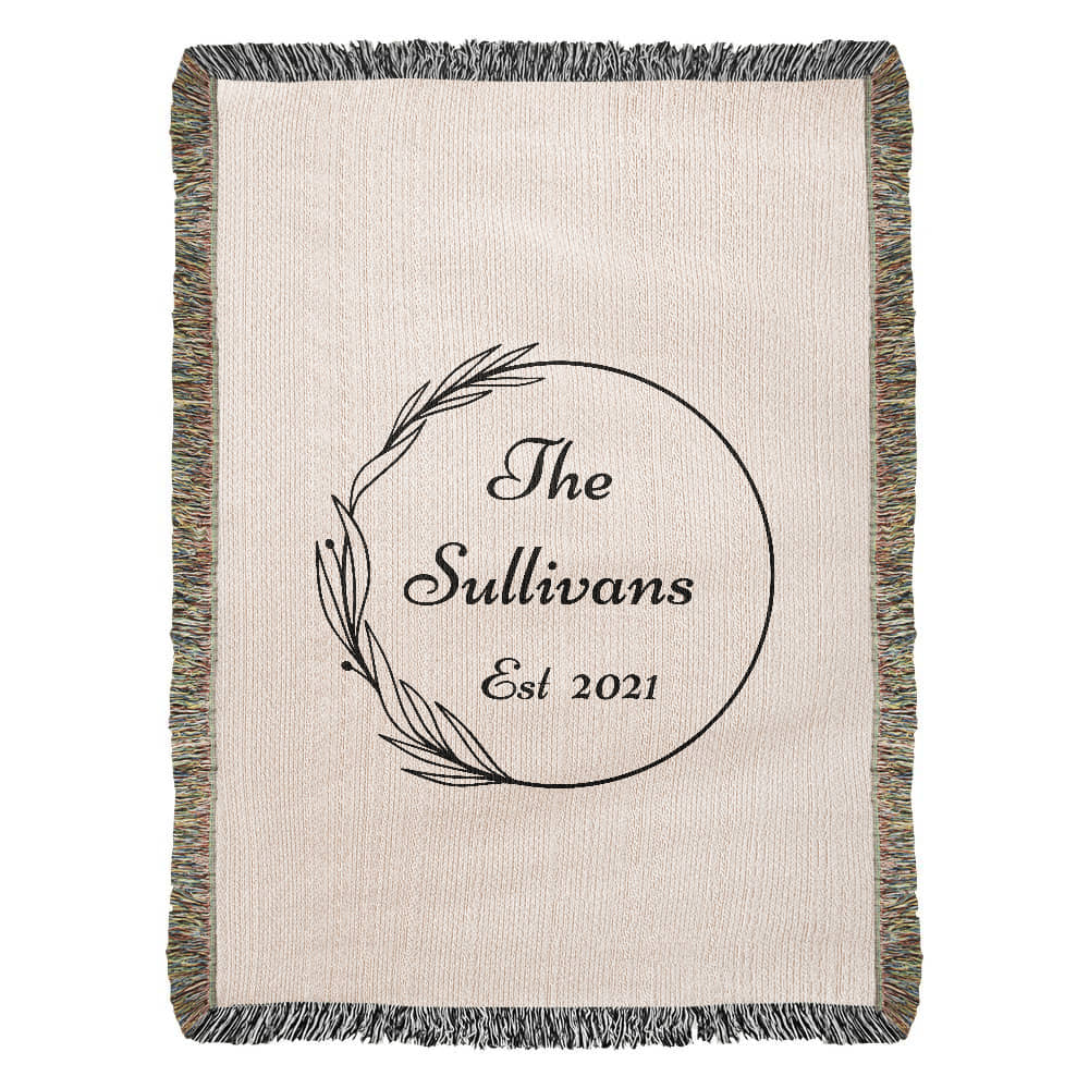 Personalized Wedding Blanket, Custom Wedding Gift, Anniversary Blanket, Valentine Couple's Gift, Bridal Shower Gift, Housewarming Keepsake