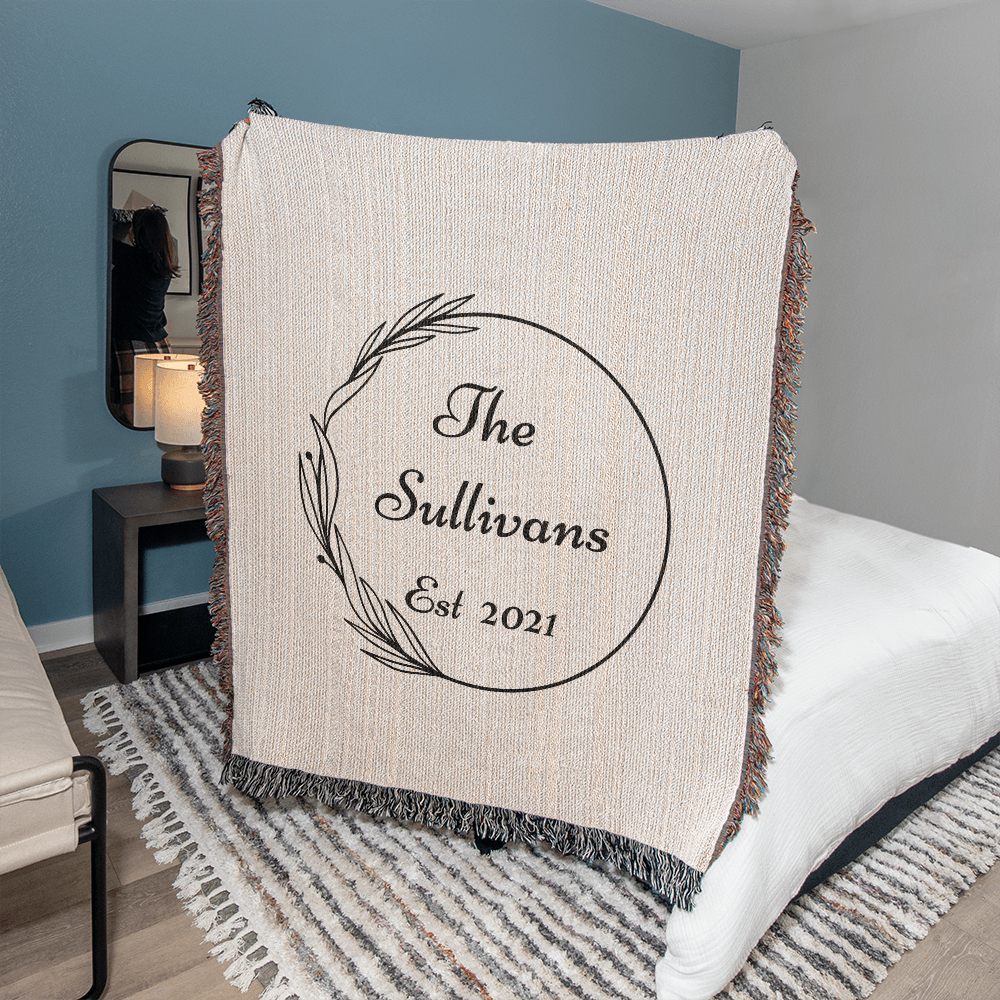 Personalized Wedding Blanket, Custom Wedding Gift, Anniversary Blanket, Valentine Couple's Gift, Bridal Shower Gift, Housewarming Keepsake