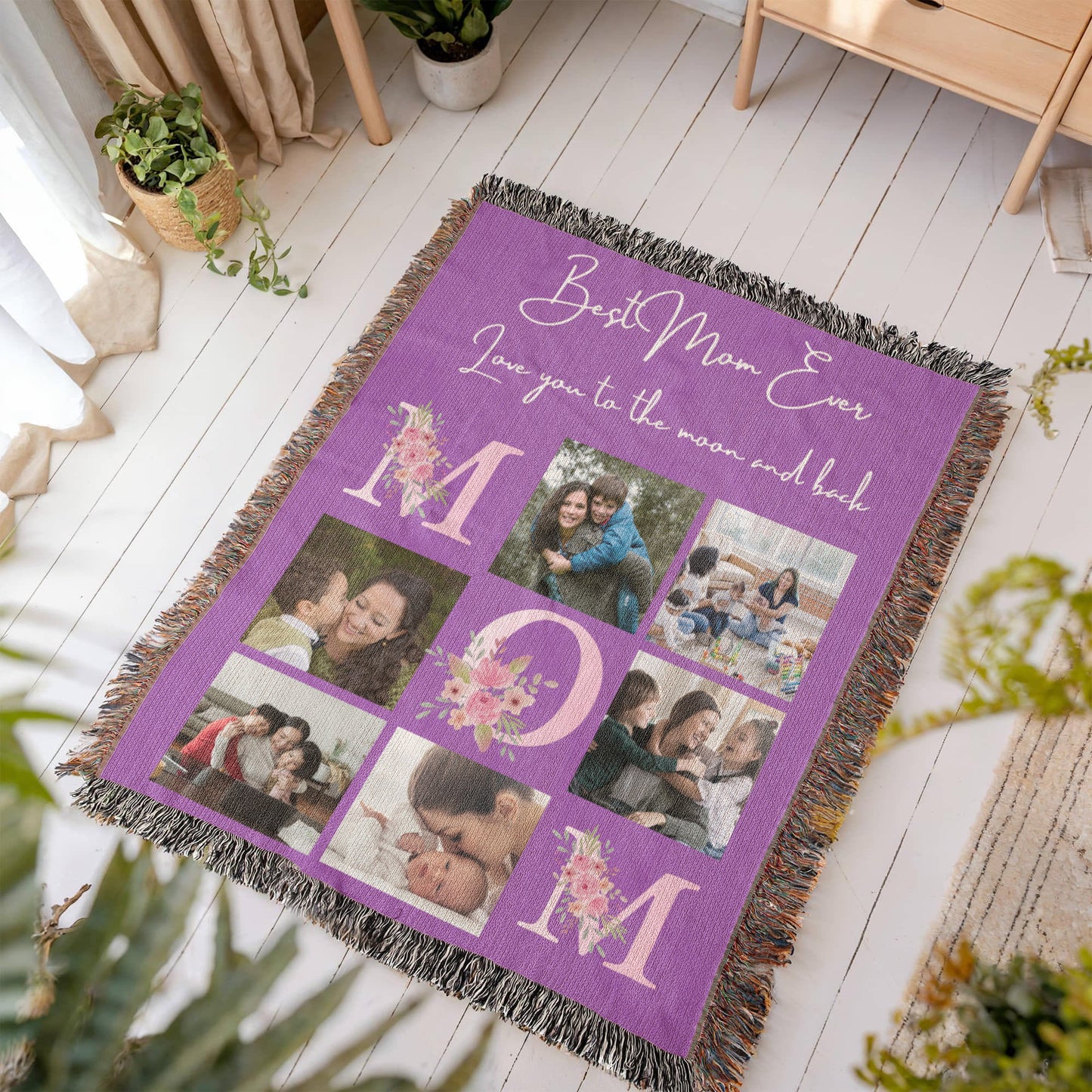 Custom Photos Blanket for Mother,Mothers Day Gift,Mother's Day Photos Blanket for Grandmother,Gifts for Mom,Gifts for mother,Newly Mom Gifts