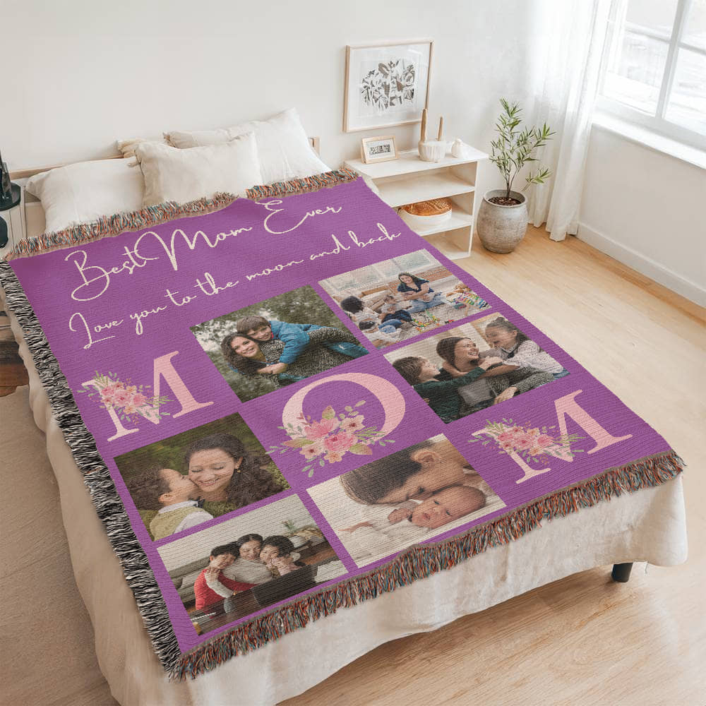 Custom Photos Blanket for Mother,Mothers Day Gift,Mother's Day Photos Blanket for Grandmother,Gifts for Mom,Gifts for mother,Newly Mom Gifts