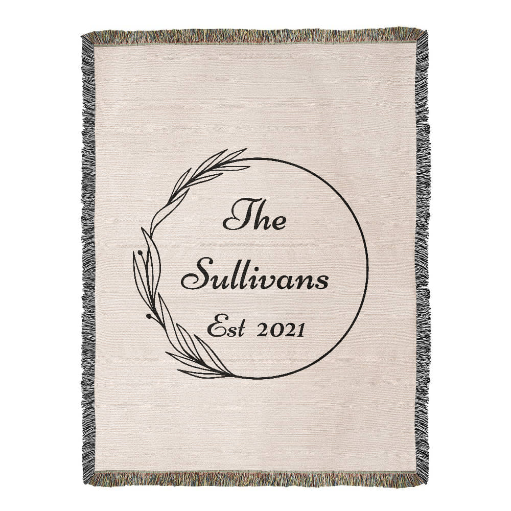 Personalized Wedding Blanket, Custom Wedding Gift, Anniversary Blanket, Valentine Couple's Gift, Bridal Shower Gift, Housewarming Keepsake