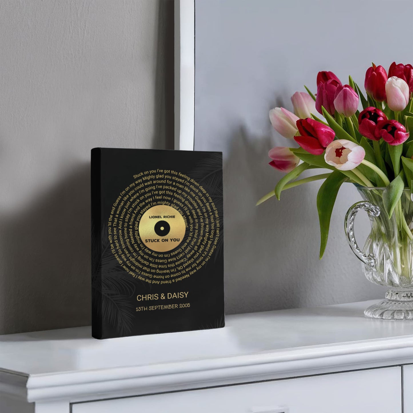 Personalized Song Lyrics Wedding Gift