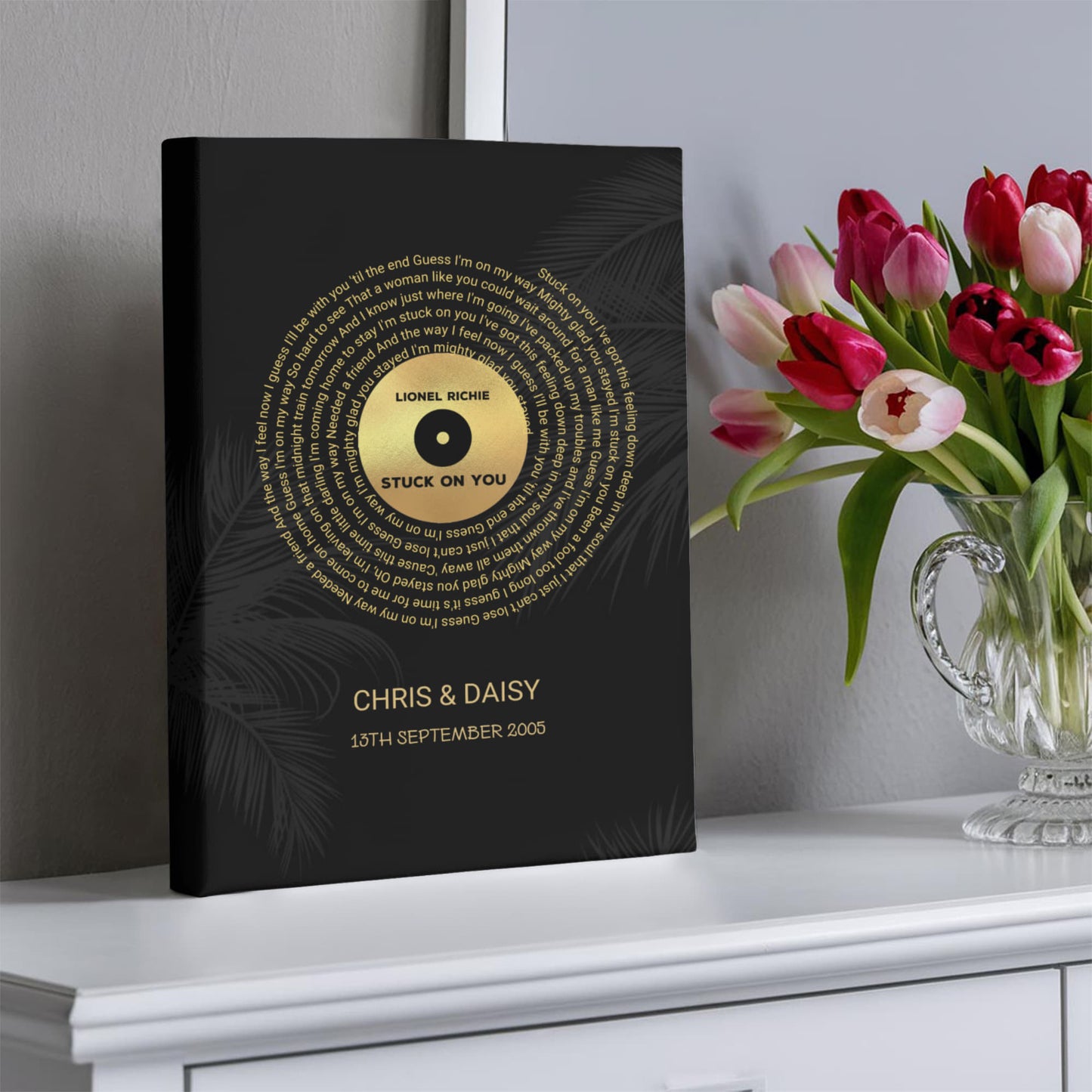 Personalized Song Lyrics Wedding Gift