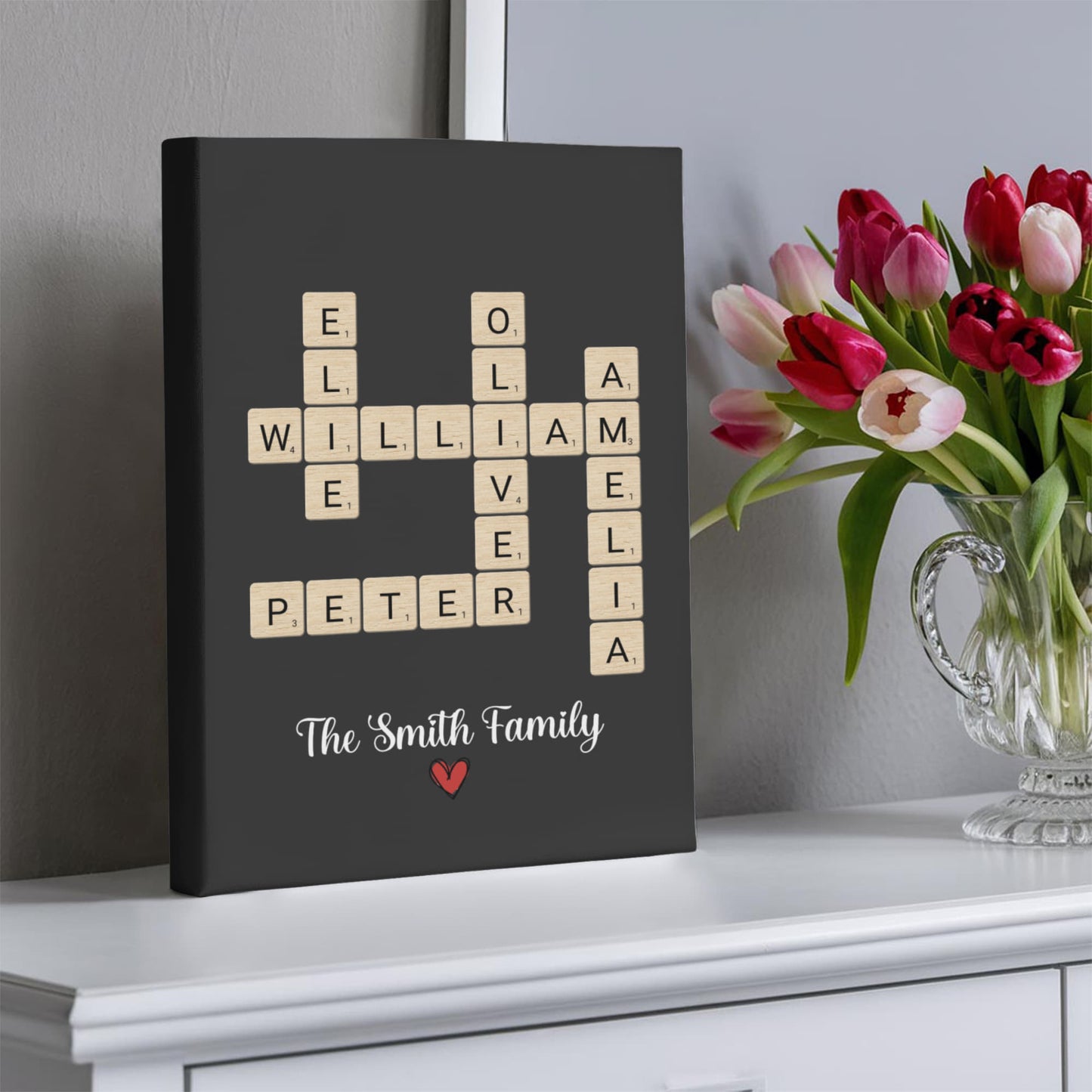 Personalized Family Name Canvas