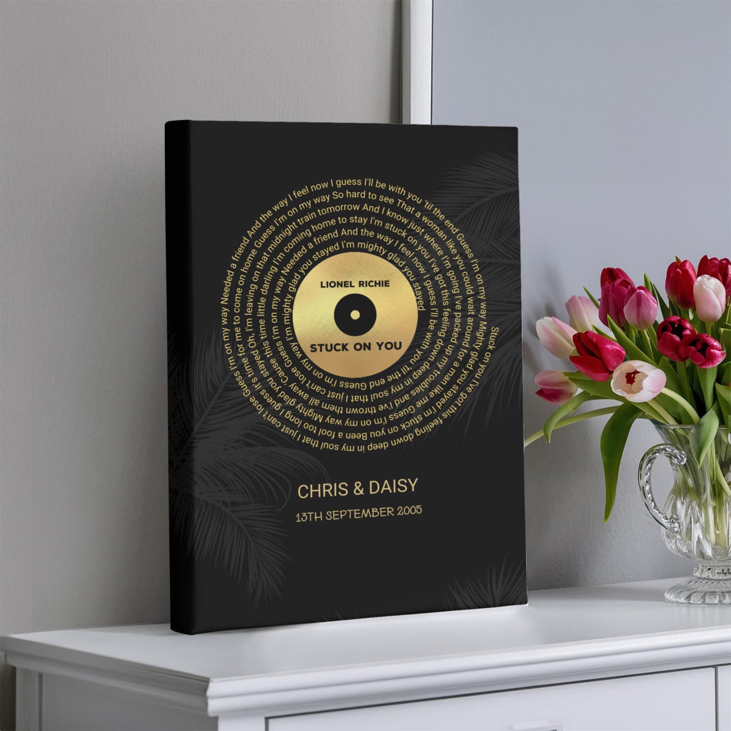 Personalized Song Lyrics Wedding Gift