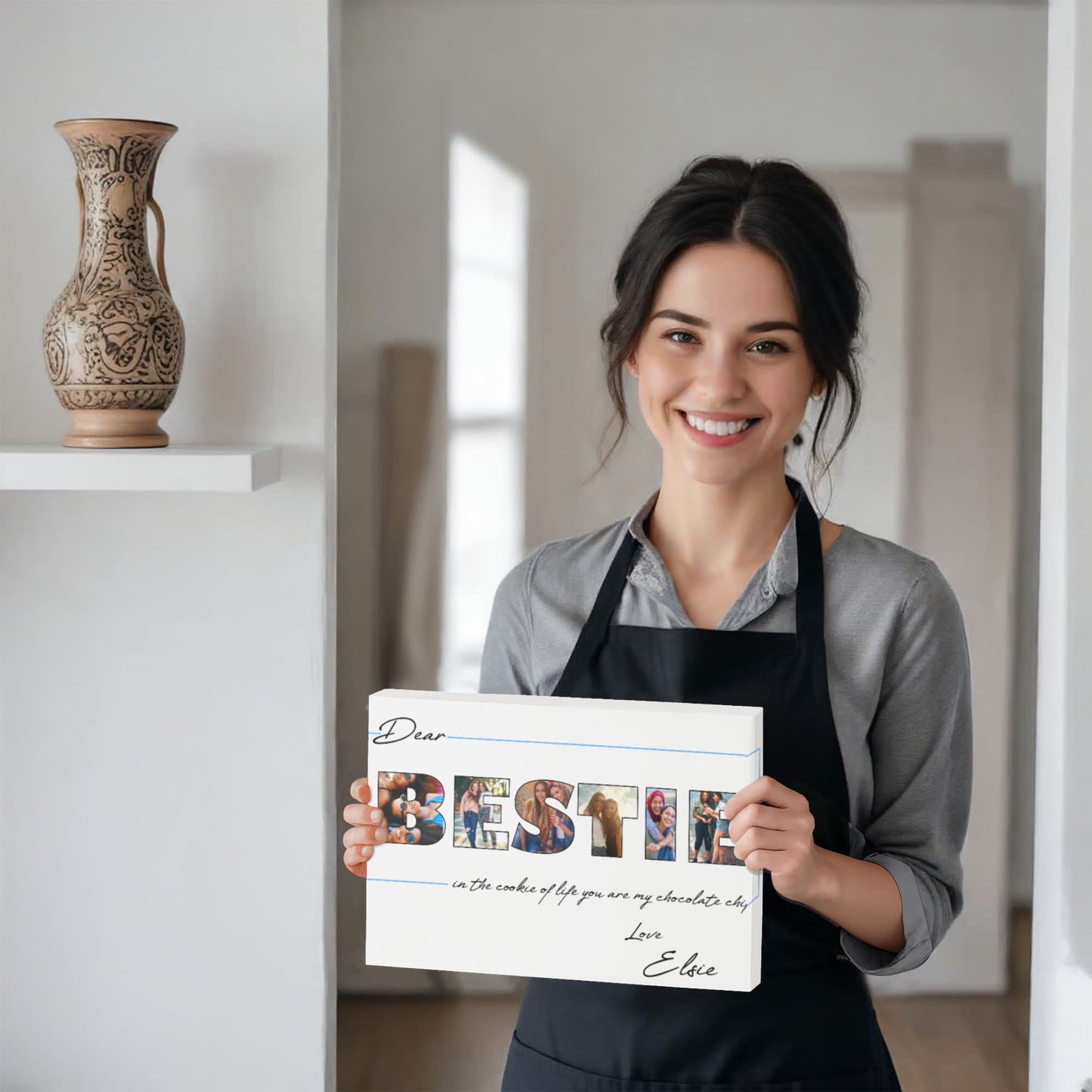 Custom Bestie Photo Canvas