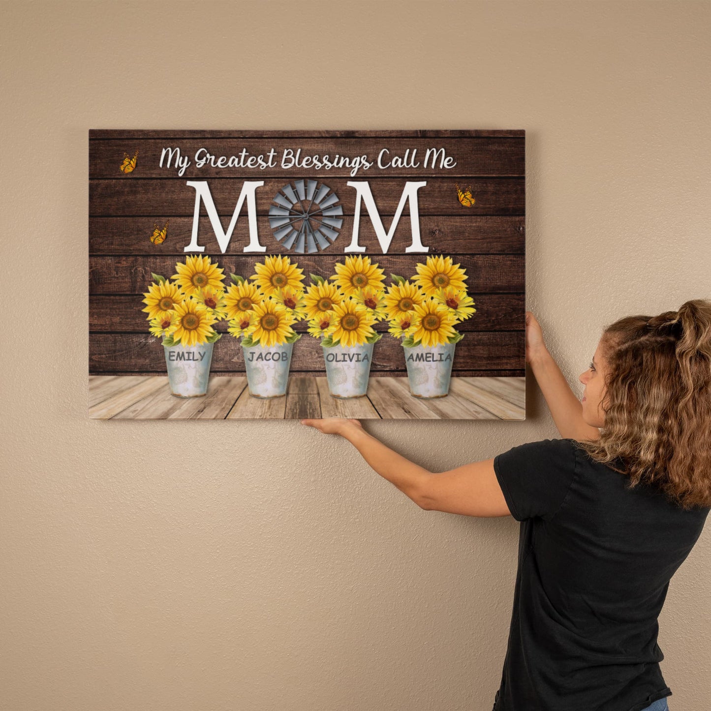 Personalized Wall Art, Mom Gift , Custom Mother Son Print, Mom Birthday Gift, Family Portrait