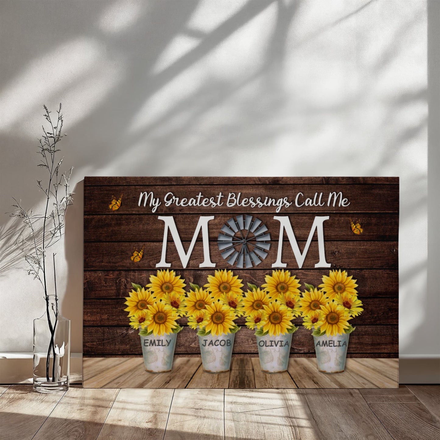 Personalized Wall Art, Mom Gift , Custom Mother Son Print, Mom Birthday Gift, Family Portrait
