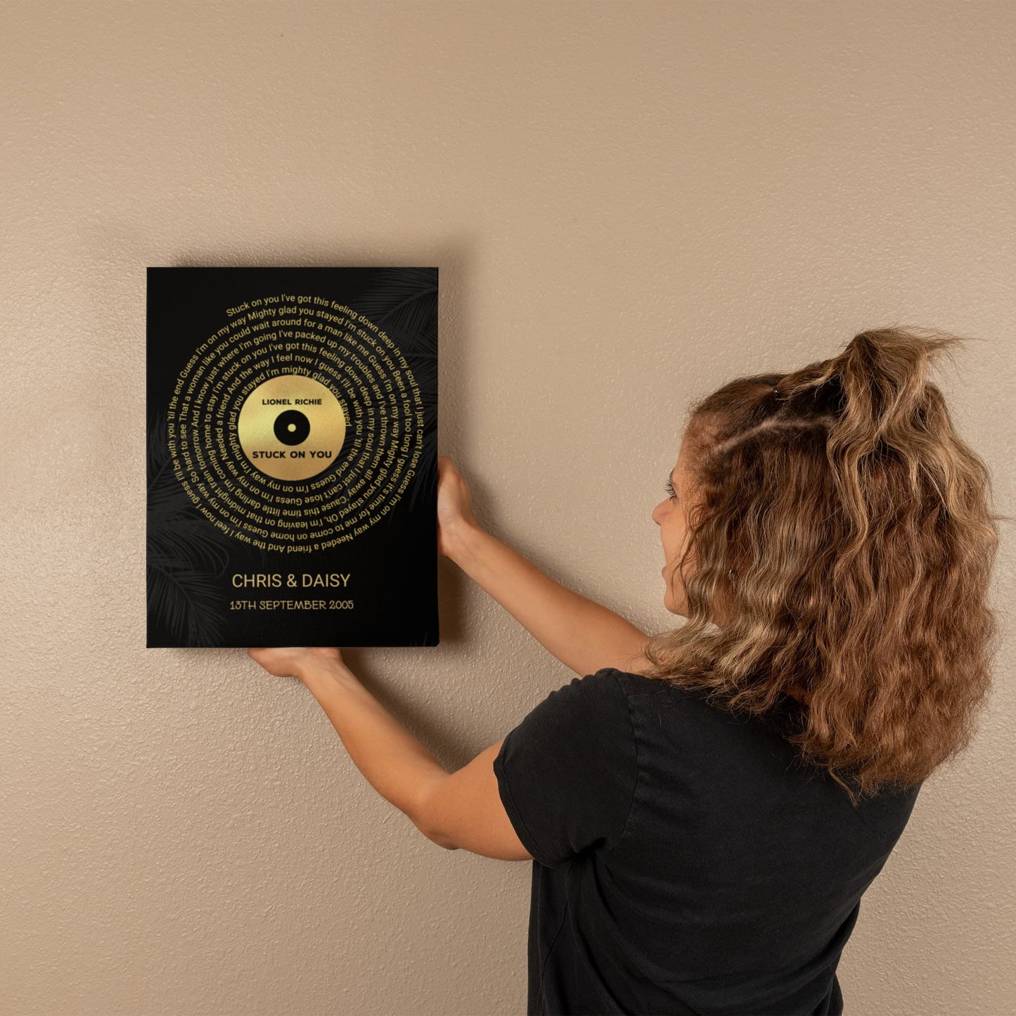 Personalized Song Lyrics Wedding Gift