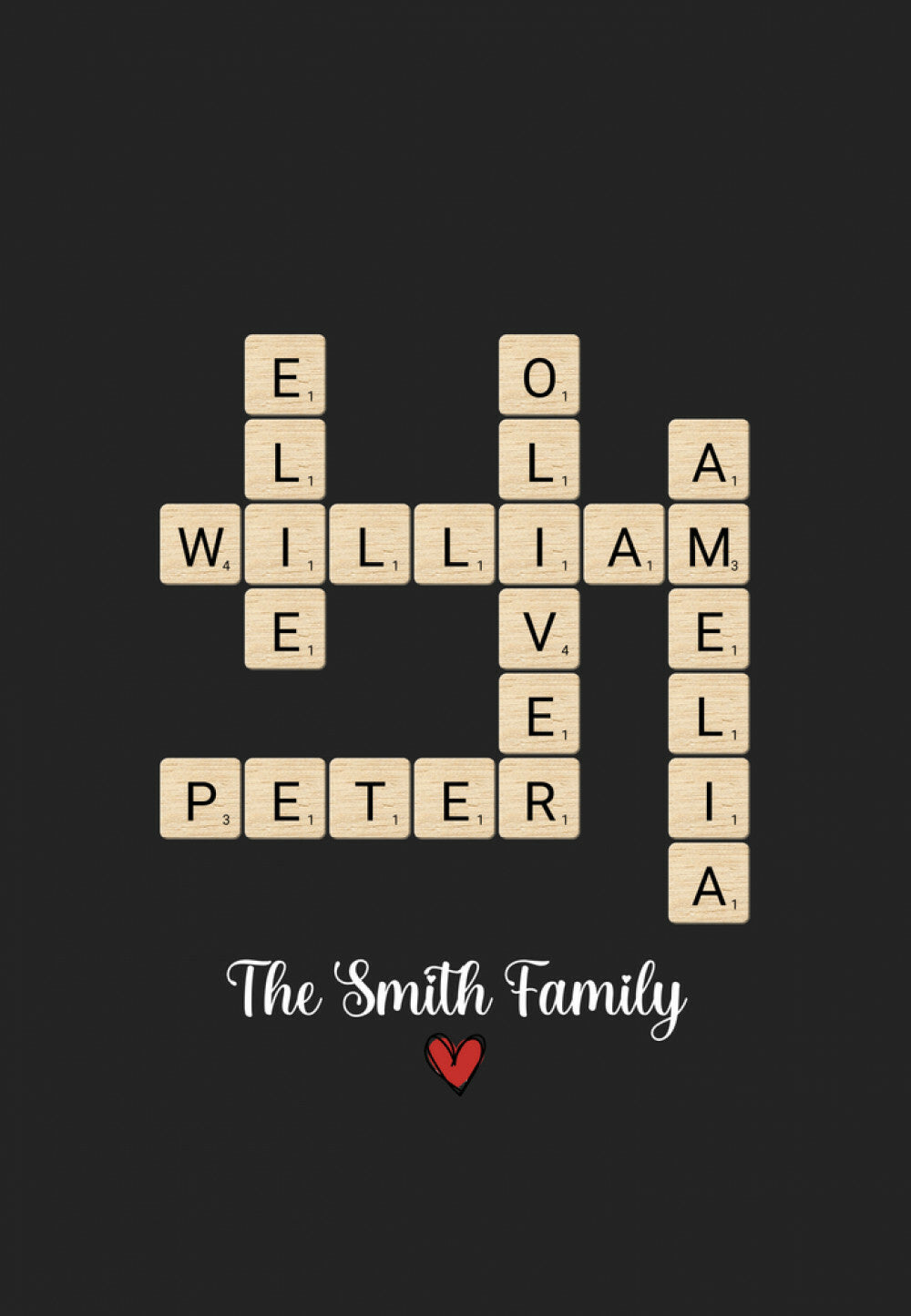 Personalized Family Name Canvas