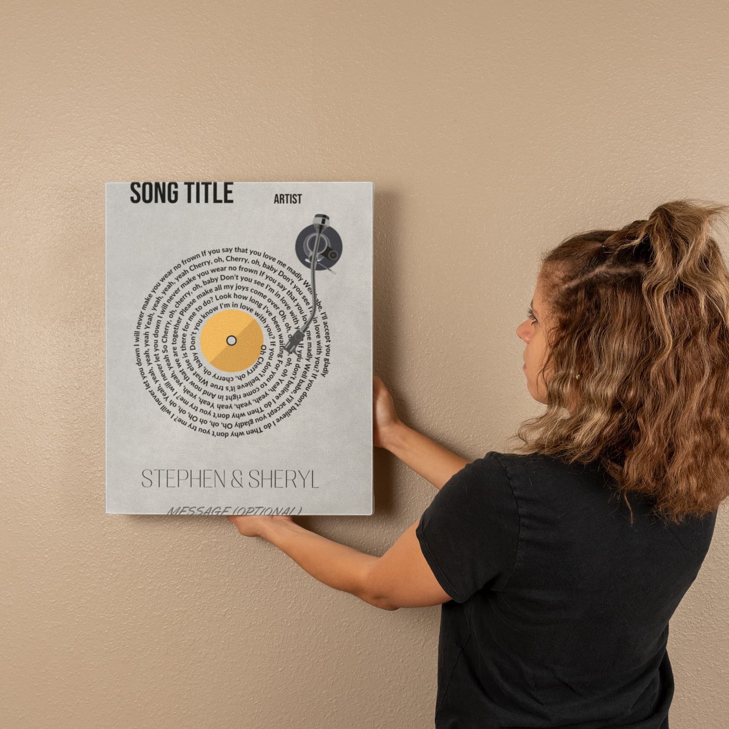Custom Song Lyrics Gift For Couples