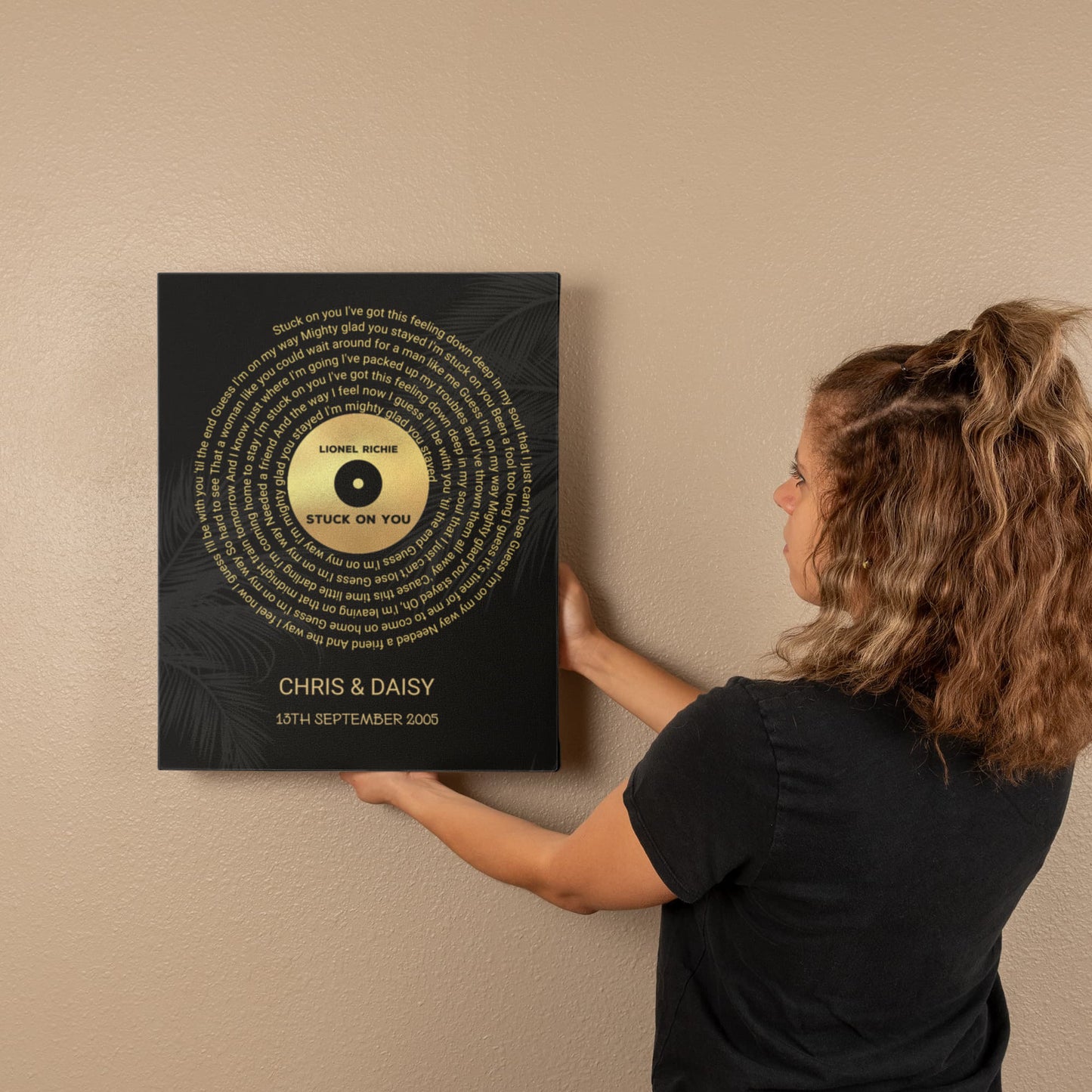 Personalized Song Lyrics Wedding Gift